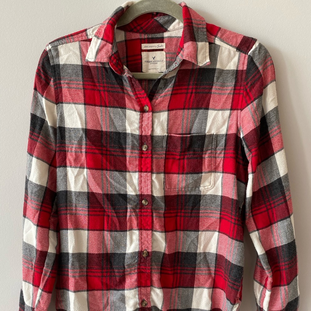Ahh-mazingly Soft American Eagle Red Flannel